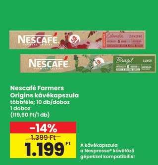 Nescafé Farmers Origins kávékapszula