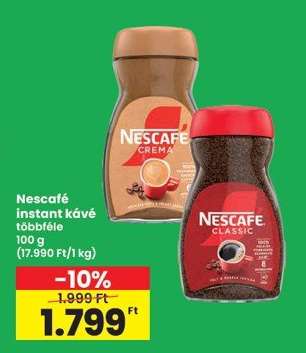 Nescafé instant kávé többféle