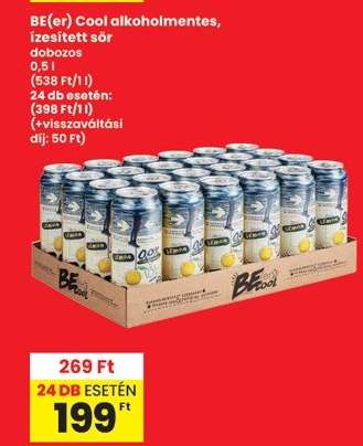 BE(er) Cool alkoholmentes, ízesített sör