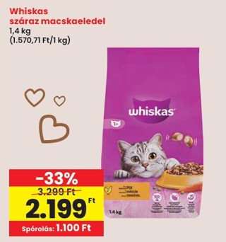 Whiskas száraz macskaeledel