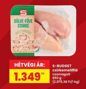 S-BUDGET csirkemellfilé