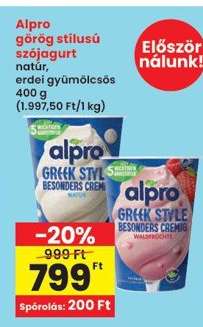 Alpro görög stílusú szójagurt