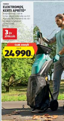 FERREX Elektromos Kerti Aprító