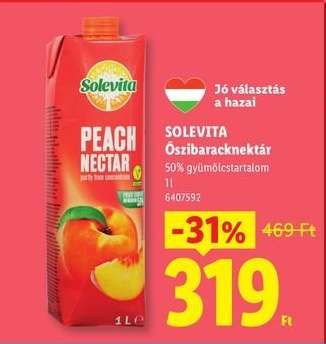 SOLEVITA Őszibaracknektár