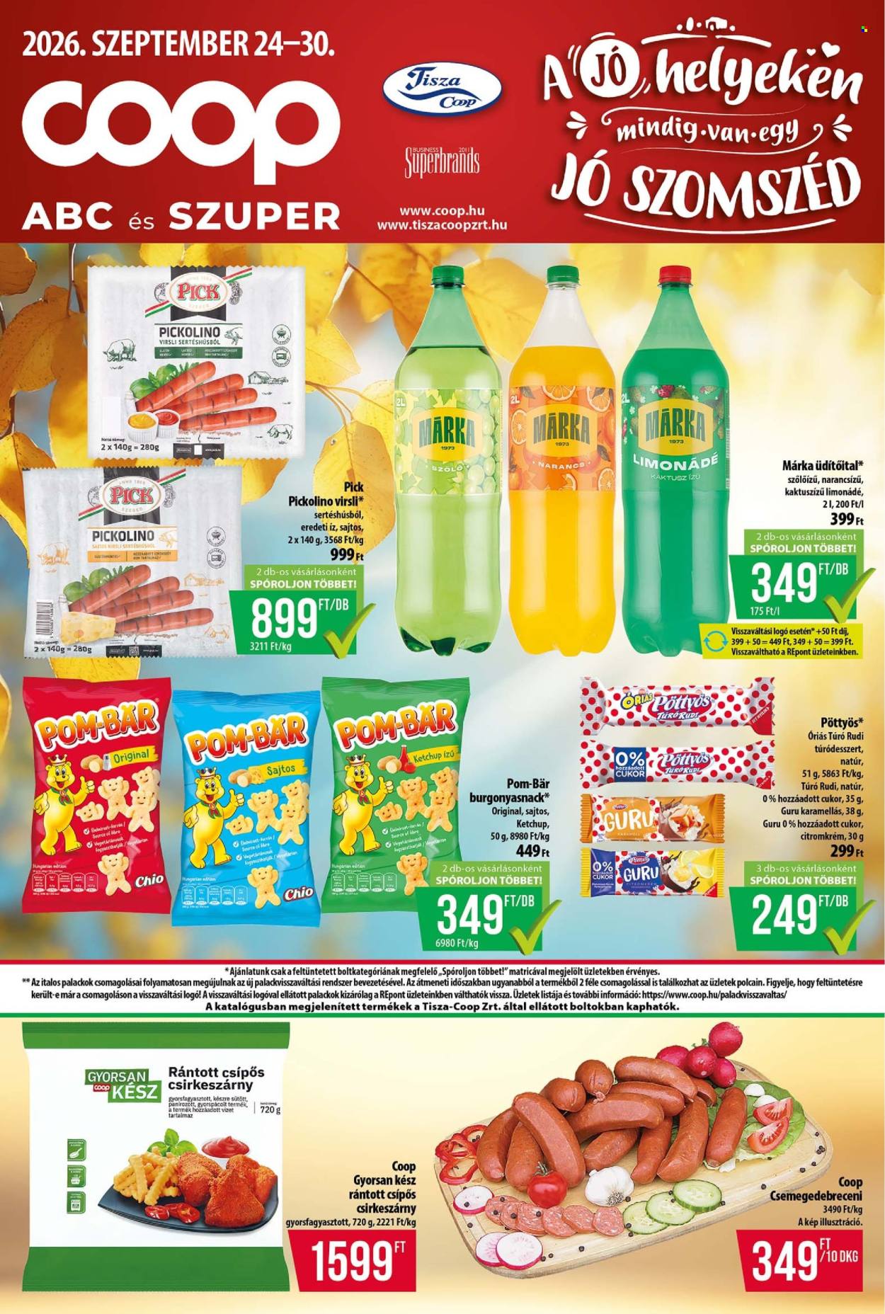 Coop akciós újságok - 2026.09.24 - 2026.09.30. Oldal 1