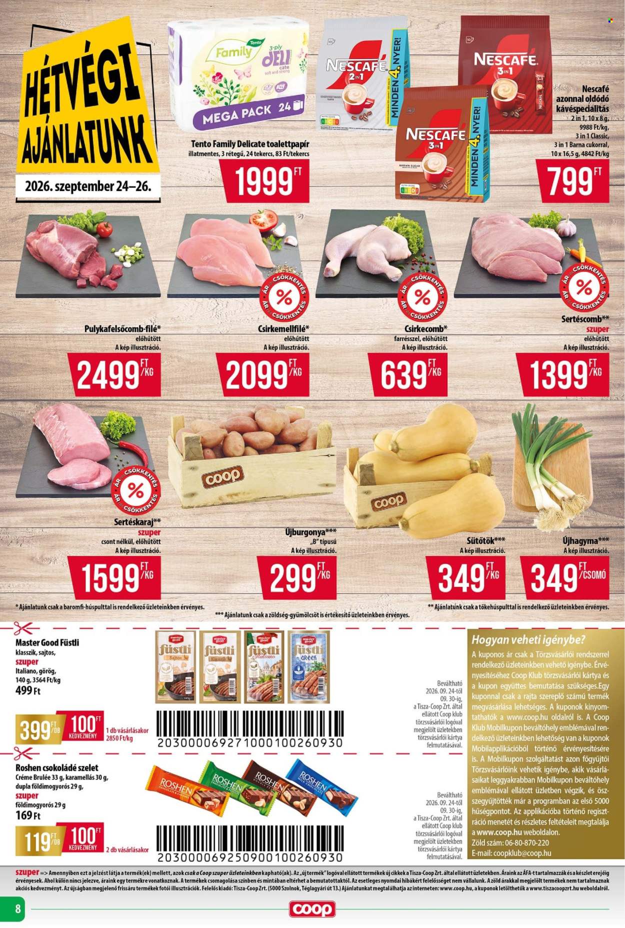 Coop akciós újságok - 2026.09.24 - 2026.09.30. Oldal 8