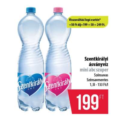 SZENTKIRÁLYI Ásványvíz