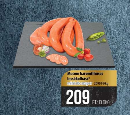 Mecom baromfihúsos lecsókolbász