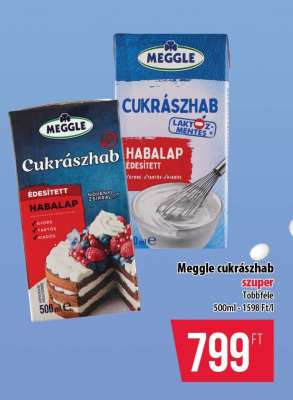Meggle cukrászhab