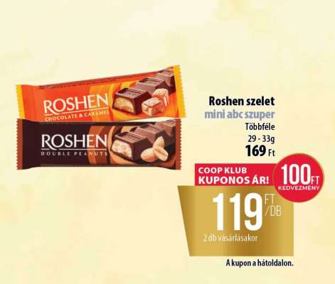 Roshen szelet mini abc szuper