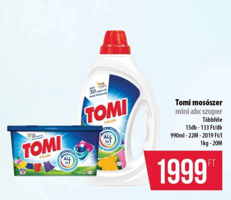 Tomi mosószer mini abc szuper