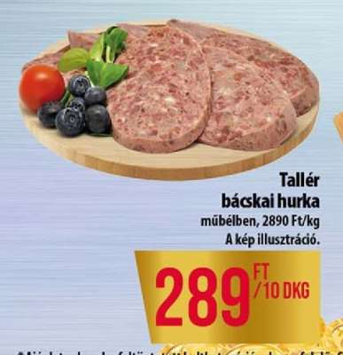 Tallér bácskai hurka