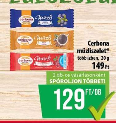 CERBONA Müzliszelet*