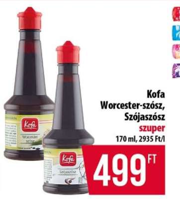 Kofa Worcester-szósz, Szójaszósz