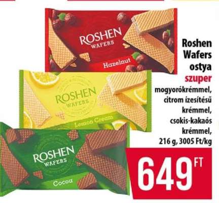 Roshen Wafers