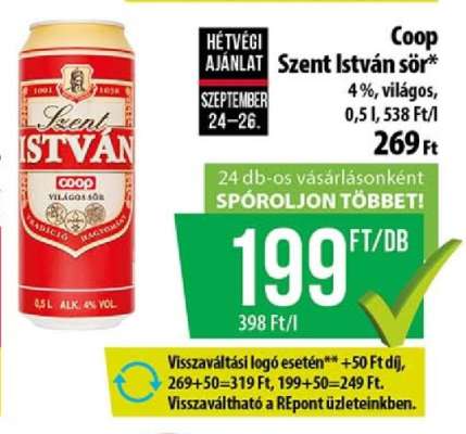 Coop Szent István sör