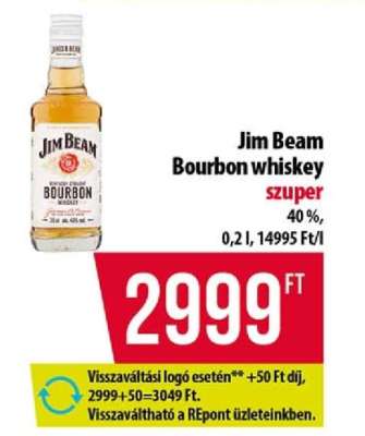 JIM BEAM Bourbon whiskey