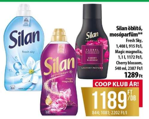Silan öblítő, mosóparfüm