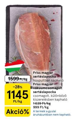 Friss magyar sertéslapocka