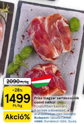 Friss magyar sertéscsülök csont nélkül