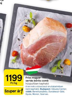 Friss magyar sertés bőrös comb