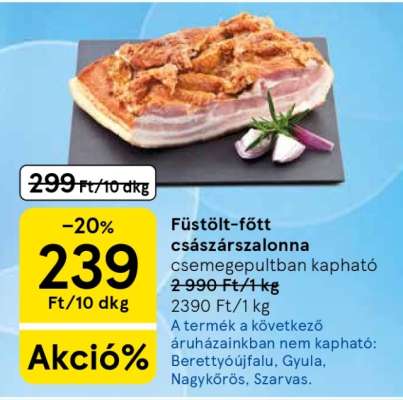 Füstölt-főtt császárszalonna