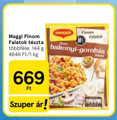 Maggi Finom Falatok tészta
