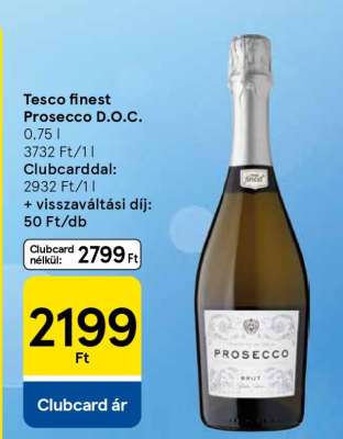 Tesco finest Prosecco D.O.C.