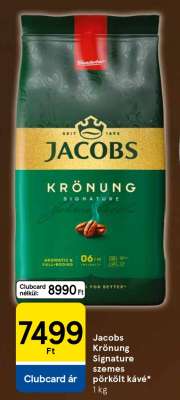 Jacobs Krönung Signature szemes pörkölt kávé