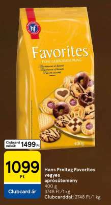 Hans Freitag Favorites vegyes aprósütemény