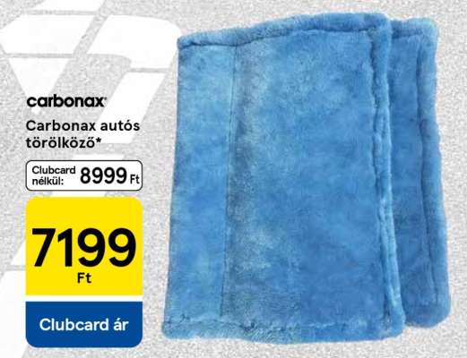 carbonax Autós törölköző