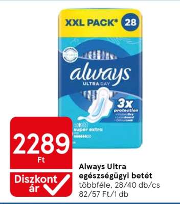 Always Ultra egészségügyi betét