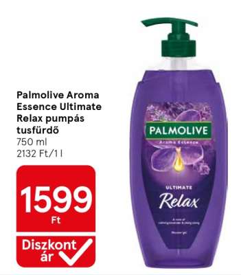 Palmolive Aroma Essence Ultimate Relax pumpás tusfürdő