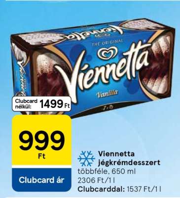 Viennetta jégkrémdesszert