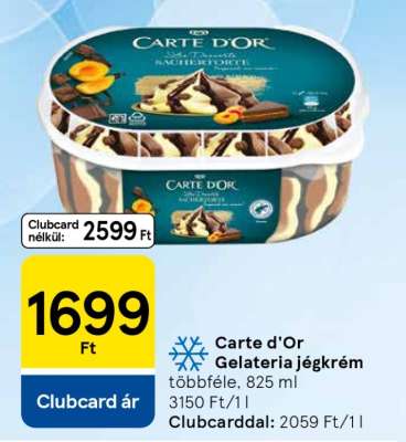 Carte d'Or Gelateria jégkrém