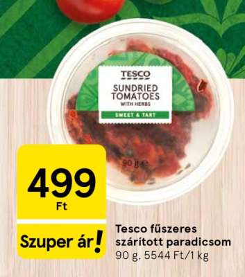 Tesco fűszeres szárított paradicsom