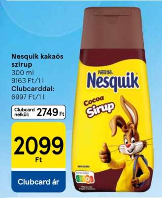 Nesquik kakaós szirup