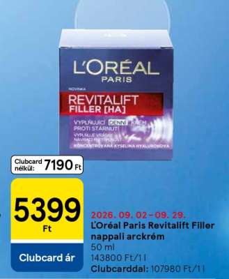 L’Oréal Paris Revitalift Filler Nappali Arckrém