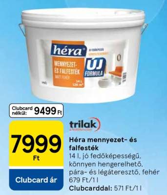 Héra mennyezet- és falfesték
