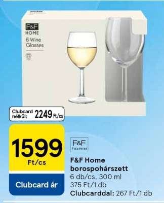 F&F Home borospohárszett