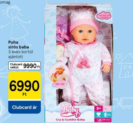 Puha sírós baba