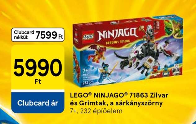 LEGO® NINJAGO® 71863 Zilvar és Grimtak, a sárkányszörny