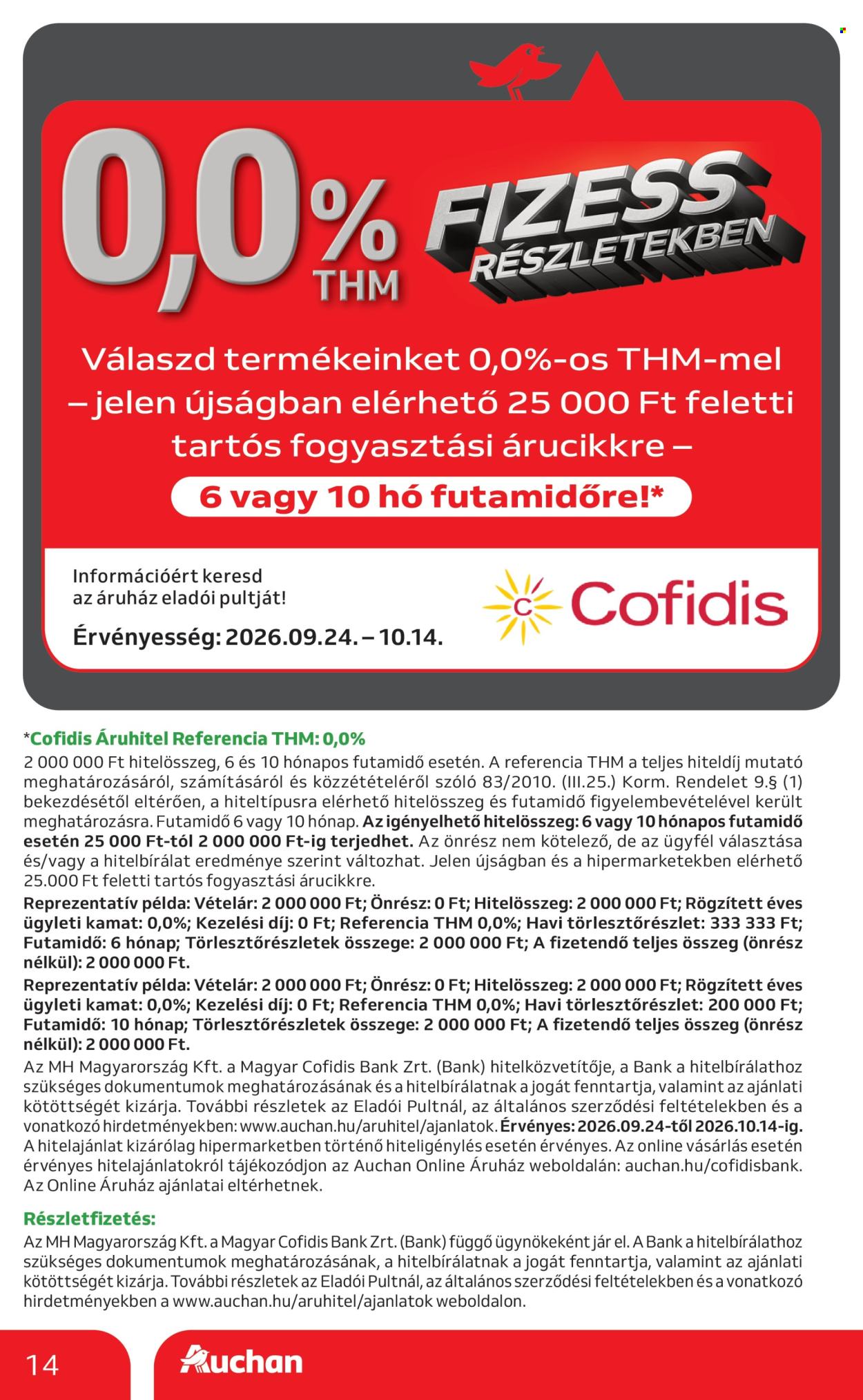 Auchan akciós újságok - 2026.09.24 - 2026.10.14. Oldal 14