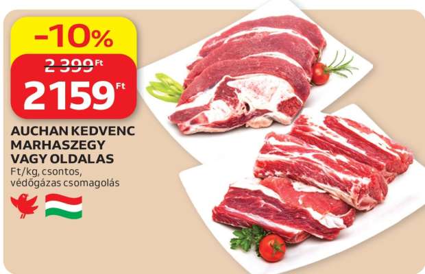 AUCHAN KEDVENC MARHASZEGY VAGY OLDALAS