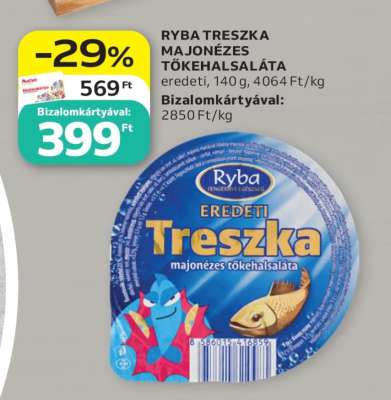 RYBA TRESZKA MAJONÉZES TŐKEHALSALÁTA