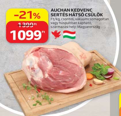 Auchan kedvenc sertés hátsó csülök