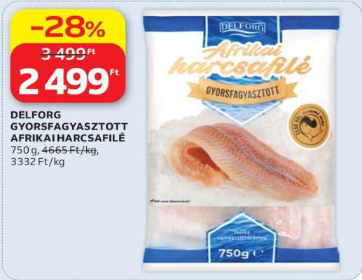 Delforg gyorsfagyasztott afrikai harcsafilé