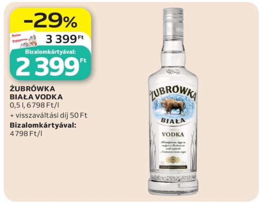 ZUBROWKA Biala vodka*