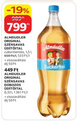 ALMDUDLER ORIGINAL SZÉNSAVAS ÜDÍTŐITAL