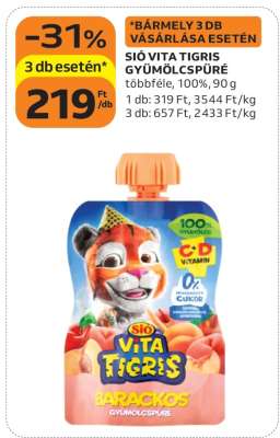 SIÓ Vita Tigris Gyümölcspüré